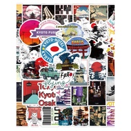 200 Kyoto Cultural Element Stickers for Phone, Skateboard, Laptop, Fridge - Waterproof Decor
