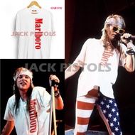 CNTGARAGECLOTHING KAOS AXL ROSE MARLBOR*O GUNS N ROSES TOUR WHITE | GNR 010 | SHIRT SHIRTS TSHIRT DI