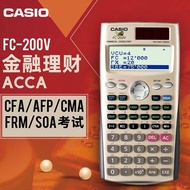 Kalkulator profesional pengurusan kewangan Casio FC200V untuk peperiksaan CMA, FRM, perakaunan, dan 