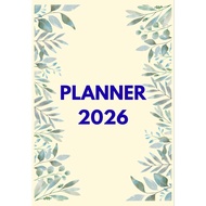 DIGITAL PRINTABLE BOOK PLANNER 2026 A4 PDF