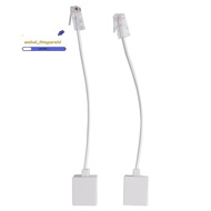2 socket 8P4C / RJ45 male RJ11 6P4C to female M / F Adapter telephone Ethernet