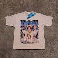 NMIXX Haewon Kyujin Lily Bae Jinsol Baewon Short Sleeve T-Shirt [M-5XL] American Plain Color T