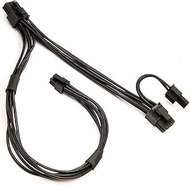 Mini 6Pin to PCI-E 6Pin+8Pin (6+2) Dual Ports PCI-Express Cable Video Graphic Card Splitter Power Ca