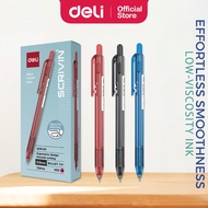Deli ROBALL Ballpoint Pen 0.5mm Retractable Smooth Writing Quick-Drying Pen Borong Murah Ball Point