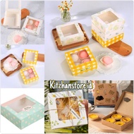 10pcs egg tart box cake box donut dessert box egg tart box pie soes cupcakes mochi
