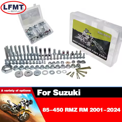 Motorcycle Full Plastics Fastener Kit Hardware Bolt Factory Style For SUZUKI RM DRZ RMX RMZ 85 125 2