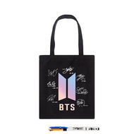 BTS BTS Printed Canvas Bag Shoulder Bag Folding Bag Fashion Handbag Shopping Bag Same Style Weekly20