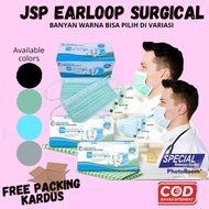 (BOX CONTAINS 50PCS) JSP HIJAB EARLOOP 3PLY MASK INDONESIAN PRODUCT