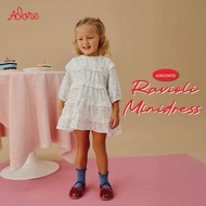 ADORE2112 AOG10031 : RAVIOLI MINIDRESS เดรสสีขาว เสื้อผ้าเด็กผู้หญิง เดรสเด็กผู้หญิง