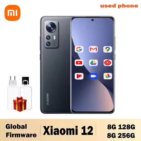 2340x1080 Global firmware Xiaomi 12 Smartphone Hyper OS 2.0 Qualcomm Snapdragon 8 Gen1 6.28inchs 50M