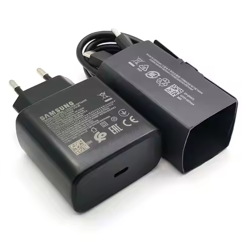 Samsung 45W Charger Super Fast Charge Adapter for Galaxy S25 S24 S20 S21 S22 S23 Note 20 Ultra Z Fli