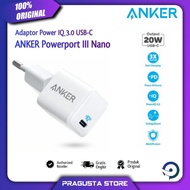 TERBARU ANKER WALL CHARGER POWERPORT III NANO 20W POWER DELIVERY