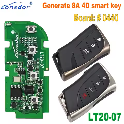 Lonsdor LT20-07 Smart Car Key Fob Board #: 0440 For Lexus ES300h ES200 LS500 LS500H 312/314.3Mhz 433