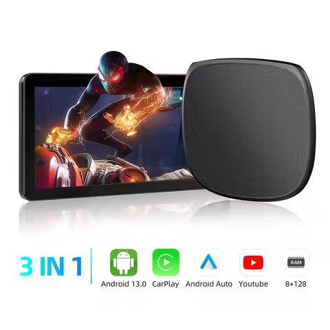 CarPlay AI Box Android 13.0 QCM6115 4-Core Wireless Android Auto 2.4+5G 8GB 128GB GPS WIFI Streaming