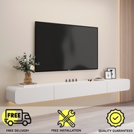 [SG SELLER] TWS SOLID WOOD Wall Mount TV Console with 2 Drawers + 1 Cabinet Storage Slots (FREE DELIVERY &amp; INSTALLATION)