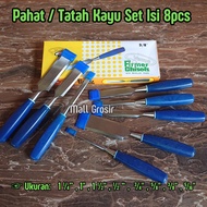 Alat Pahat Kayu Set 8 Pcs 8 Ukuran - Ukir Kayu Pahat Cap Venus - Grafir Pen Ukir Seni Alat Ukir Pema