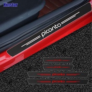 Carbon Fiber GT GTLINE Car Door Sill Protection Sticker For Kia PICANTO