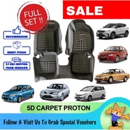 SALE❗1SET❗ Bluecat 5D CARPET Proton (1983-2021) Car Floor Mat SAGA PERSONA WAJA WIRA EXORA X50 X70 IRIZ READY STOCK 💥