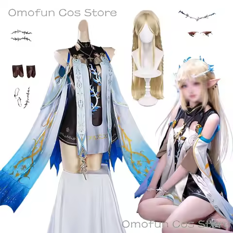 Wuthering Waves Wuwa Cartethyia Cosplay Dress Wig Costume Anime Cosplay Game Clothes Women Halloween