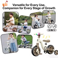 ALLEo Multifunctional Children'S Balance Bike Outdoor With Music And Pedals 3-In-1 For 1-6 Year Old