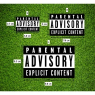 Parental Advisory Explicit Content Waterproof Sticker