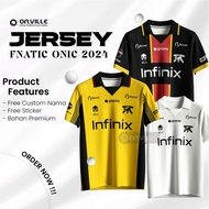 FNATIC ONIC NEW 2024 MSC MPL S14 JERSEY / FREE NICKNAME & ONIC STICKER