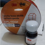 MERAH 3m Double Tape VHB Red 24mmx4.5m+3m 94 Primer adhesive power