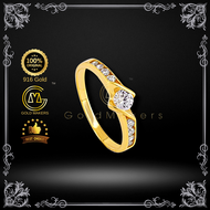 GOLD MAKERS Cincin Emas 916 + Batu Zirconia / 22k Gold Ring + Zirconia Stone [Pre Order]