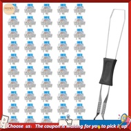 【W3SG】Dustproof Mechanical Keyboard Switches 50 PCS 3 Pin Blue Clicky Keyboard Clicker Keys Replacem