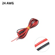 2 meter (1 meter Red+1 meter Black) Silicon Wire 8 10 12 14 16 18 20 22AWG Heatproof Soft Silicone S