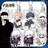 Anime Jujutsu Kaisen Cosplay Keychain Gojo Itadori Fushiguro Kugisaki Sukuna Kawaii Doll Keyrings Ba
