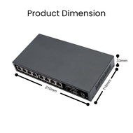 Warehouse Sale Onefiber 8 x 2.5 Gbps RJ45 + 1 x 10 Gbps SFP+ Desktop Switch Hub