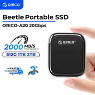 ORICO 512GB 1TB 2TB Portable SSD 2000MB/s External Solid State Drive USB3.2 Gen2 for iPhone 17 (A20)