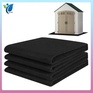 Washable Outdoor Storage Shed Floor Mat-6 X 4 FT Waterproof Carport Mat, Furniture Pad with Non-Slip