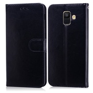 LP-8 SMT🧼CM For Samsung Galaxy A6 Case Silicone Tpu Flip Leather Case For Samsung A6 Plus A 6 2018 Case For Samsung A6 2