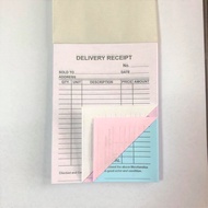 Delivery Receipt carbonized Resibo, TRIPLICATE, Carbonless, PADDED #