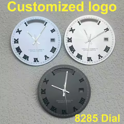 NEW 8285 dial watch dial Roman dial men's watch suitable for Miyota 8285 movement watch accessories