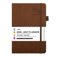 CHENJIE English 2026-2027 Schedule Book Simple A5 Agenda Planner Notebook Week Planner Thick Paper T