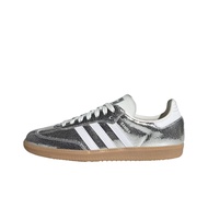 Adidas Originals SAMBA OG Low top German Army Trainers Womens Silver JR0035