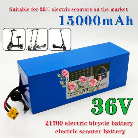 36V 15Ah 10S3P 15Ah 21700 battery pack built-in 15A BMS, 250W-500W scooter, bicycle battery