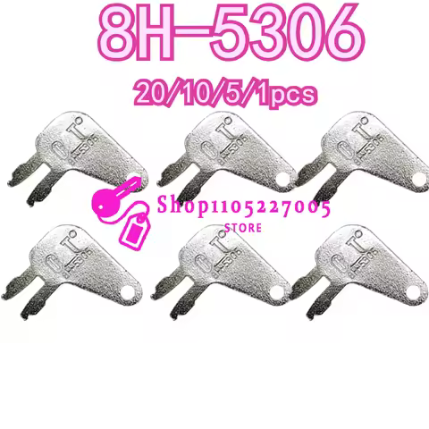 20/10/5/1PCS for Construction Machinery Parts Keys Switch 8h5306 8h-5306 Ignition Excavator