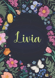 Livia: Carnet de notes A5 | Prénom personnalisé Livia | Cadeau d'anniversaire pour fille, femme, mam