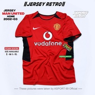 ASPORT RETRO MU M4N UNITED HOME 2002 2003 MU RETRO HOME 02 03