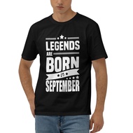 Legends Are Born In September 2 Cotton T-Shirt