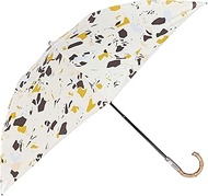 Jill Stuart AURORA 1JI 17737-37 Terrazzo Print All Season Umbrella, Bent and Hand Folding Umbrella, Women's, multicolor, 日本 親骨55㎝ (FREE サイズ)