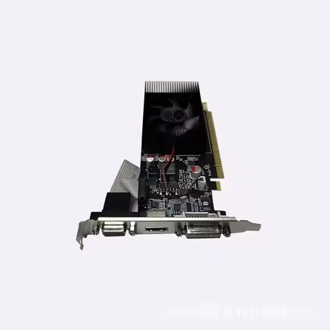 New for GT730 2G DDR3 128bit dual screen display half height small chassis graphics card