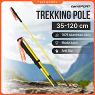 TaffSPORT Folding Hiking Stick Trekking Pole Aluminum 7075 120cm - 7075