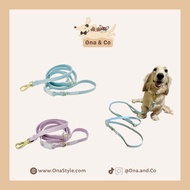 Ona & Co Air Flexi Leash - Baby Blue - Soft Lavender - Easy to wear