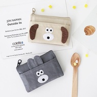 Romane Brunch Brothers Dog Bunny Ticket Card Holder Coin Purse Korean Folding Bag Small Fujitsu Sales