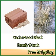Cedar Wood Block Fragrance Wood Moth Repellent Deodorant Wardrobe Dehumidify Kayu Cedar menyerap kel